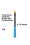 210A Series Synthetic Bristle Side Cut Brush No: 1/8 X 12 Pieces