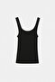 Black Knitted Girls' Undershirt Tkdss26Al00016 - 4