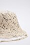 Cream Rope Binding Detailed Women's Hat Takss26Sp00019 - 3