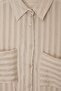 Stone Double Pocket Oversize Vertical Striped Shirt Tdrss26Go00112 - 5