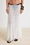 Ecru Knitted Maxi Lace Piece Beach Skirt Tbess26Et00011 - 3