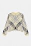 Yellow Soft Textured Wide Fit Crop Diamond Pattern Knitwear Sweater Twoaw24Kz01126 - 5