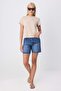 Stone Heart Embroidery Regular Crew Neck Standard Sleeve Short 100% Cotton Knitted T-Shirt Twoss26Ts00358 - 2