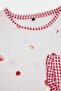 White-Red Plaid and Printed Pocket Knitted Pajama Set Thmaw27Pt00054 - 8