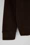 Kahverengi Regular/Normal Kesim Dik Yaka Fırçalı Selanik Yumuşak Tuşeli Sweatshirt TMNAW27SW00017 - 8