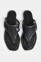 Black Mesh Women's Flip Flops Takss26Te00048