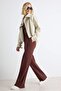 Çok Renkli Çizgili Wide Leg/Geniş Paça Tok Kumaş Örme Pantolon TWOAW27PL00004