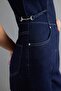 Koyu Mavi Orta Esnek Gömlek Yaka Denim Tulum TWOAW27TU00006 - 5
