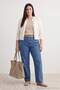Mavi Yüksel Bel 90'lar Straight Fit %100 Pamuk Non-Stretch Büyük Beden Jeans TBBAW26CJ00052 - 3