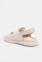 Beige Suede Double Strap Women's Sandals Takss26Sd00026 - 5