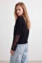 Black Lace Detailed Knitwear Sweater Twoaw27Kz00104 - 5