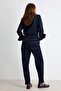 Koyu Mavi Az Esnek Yüksek Bel Mom Jeans TWOAW27JE00188 - 4