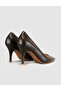 Brown Genuine Leather Classic Stiletto Women's Shoes - 3
