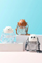 We Bare Bears Licensed Panda Figure Plastic Water Bottle – Children's Water Bottle with Strap and Straw 600 ml - 3