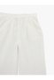 Cotton Pocketed High Waist Straight Wide Leg Brodeled Trousers - 5