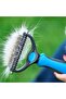 Metal Cat Dog Grooming Comb with Plastic Handle for Removing Tangled Hair and Clumps - 2