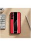 Samsung Galaxy S24 Fe Compatible Case Zebana Premium Leather Case Red - 4
