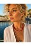 Red Pressed Porcelain Eye Detail 2-Piece Necklace Set - 2