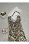 Elegant White Mukhawir with Gold Floral Embroidery and Sheer Shawl - 3