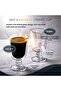 2 PCS Double Wall Footed Glass Cups 200ml Insulated Clear Pedestal Glass for Coffee Tea Iced Drinks and Desserts, DG960 - 4