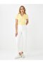 Yellow Slim Fit Short Sleeve Polo Neck Knitted T-Shirt - 2