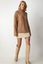 Women's Biscuit Knit Motif Stand Collar Knitwear Sweater MX00132 - 6