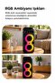 Bluetooth Hoparlör Rgb Işıklı Mikrofonlu Taşınabilir Speaker D41 Siyah - 2