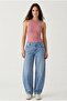 Women's Ribbed Halter Neck Crop Blouse - 2