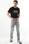 Men's String Ripped Jeans Gray - 2