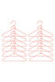 12-Piece Pink Color Fabric Covered Metal Baby Clothes Hanger, Clothes Hanger 19.5X30X0.3 - 6