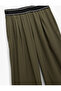 High Waist Rubber Detailed Wide Leg Sports Sweatpants - 5