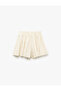 Viscose Blended Elastic Waist Comfortable Fit Mini Shorts - 5