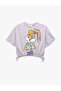 تي شيرت قصير الأكمام مطبوع عليه Lola Bunny مرخص
