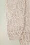 Openwork Patterned Spring Cardigan - Stone - 4