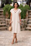 Minyon Floral Embroidered Linen Dress - 2