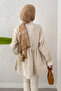 Scallop Detailed Tunic 2208 - Stone Color - 4