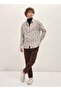 Men's Multi-Color Hand-Painted Geometrical Print Relax Fit Overshirt for Every Occasion - 5