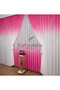Fuchsia Colorful Color Transitioning Gradient Right/Left Suit Tulle Background Curtain - 3