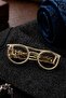 Glasses Gold Tie Clip KIY12