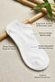 Seamless Women's White Bamboo Sneaker Socks - Odor-Free Invisible Bootie Socks - 2