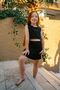My Little Girl's Cicileri Sport Bustier and Pleated Skirt Girls' Swimsuit Set - Black - 2