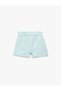 Cotton Textured Shorts with Elastic Waist - 4
