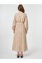 100% Cotton Embroidered Dress Beige - 6