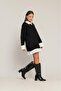 Shirt-Like V-Neck Dress - 2