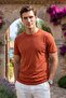 Men's Crew Neck Tile T-Shirt Mercerized Classic Fit - 5110