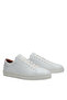 حذاء رياضي من الجلد باللون الأبيض للرجال من Dover Essential LOW LACE UP SNEAKER - 3
