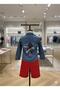 Boy's Denim Shirt Shorts Set of 2 - 8