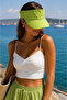 Stoned Pistachio Green Visor Tennis Women's Hat - 3