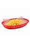 🍔   10-Piece Plastic Hamburger Serving Basket – Fast Food Presentation Basket - 5 Red + 5 Black - 6