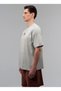 Tm0133 365-Boxing Heritage Oversized Gray Crew Neck Plain Men's T-Shirt - 3